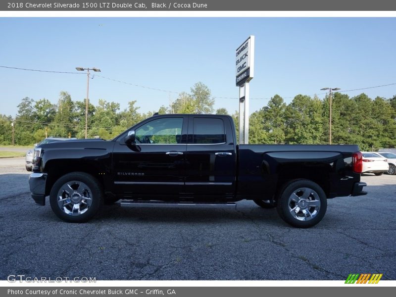 Black / Cocoa Dune 2018 Chevrolet Silverado 1500 LTZ Double Cab
