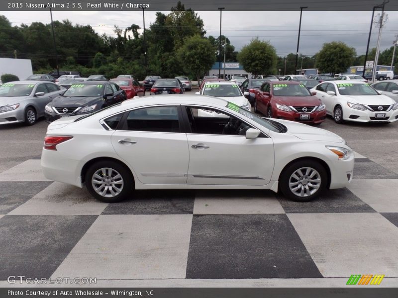 Pearl White / Charcoal 2015 Nissan Altima 2.5 S