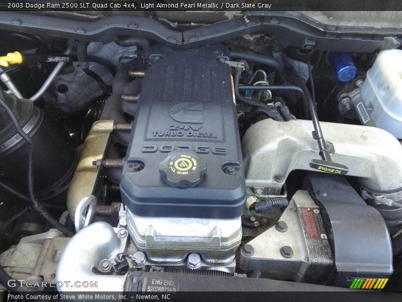Light Almond Pearl Metallic / Dark Slate Gray 2003 Dodge Ram 2500 SLT Quad Cab 4x4
