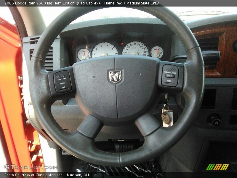 Flame Red / Medium Slate Gray 2006 Dodge Ram 2500 Big Horn Edition Quad Cab 4x4