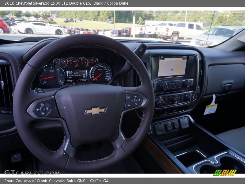 Black / Cocoa Dune 2018 Chevrolet Silverado 1500 LTZ Double Cab