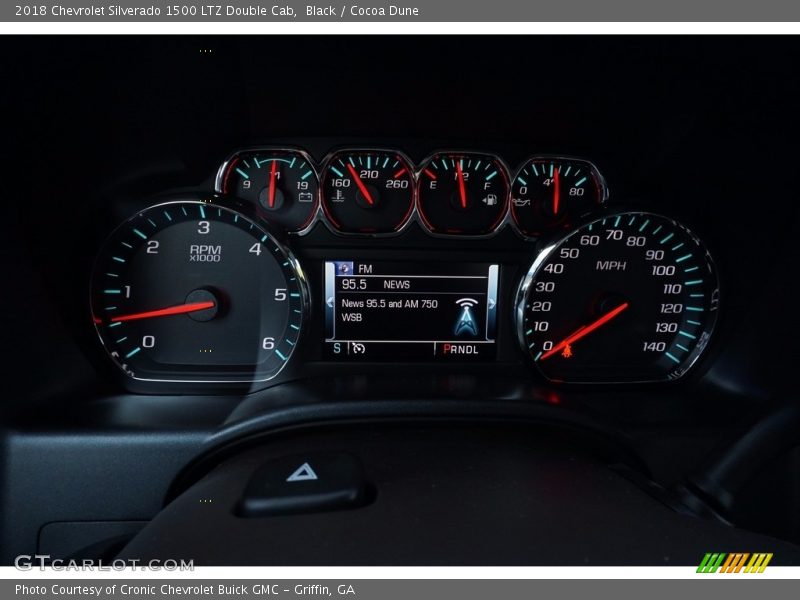 Black / Cocoa Dune 2018 Chevrolet Silverado 1500 LTZ Double Cab