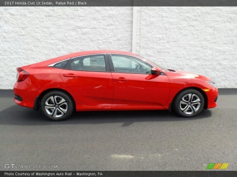 Rallye Red / Black 2017 Honda Civic LX Sedan