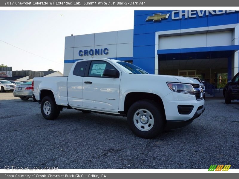 Summit White / Jet Black/­Dark Ash 2017 Chevrolet Colorado WT Extended Cab