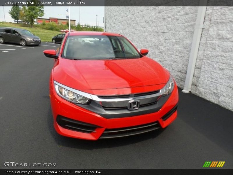 Rallye Red / Black 2017 Honda Civic LX Sedan