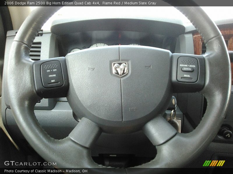 Flame Red / Medium Slate Gray 2006 Dodge Ram 2500 Big Horn Edition Quad Cab 4x4