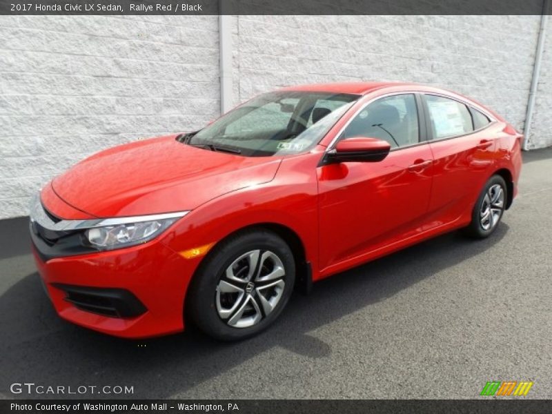 Rallye Red / Black 2017 Honda Civic LX Sedan