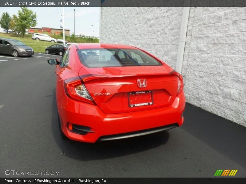 Rallye Red / Black 2017 Honda Civic LX Sedan