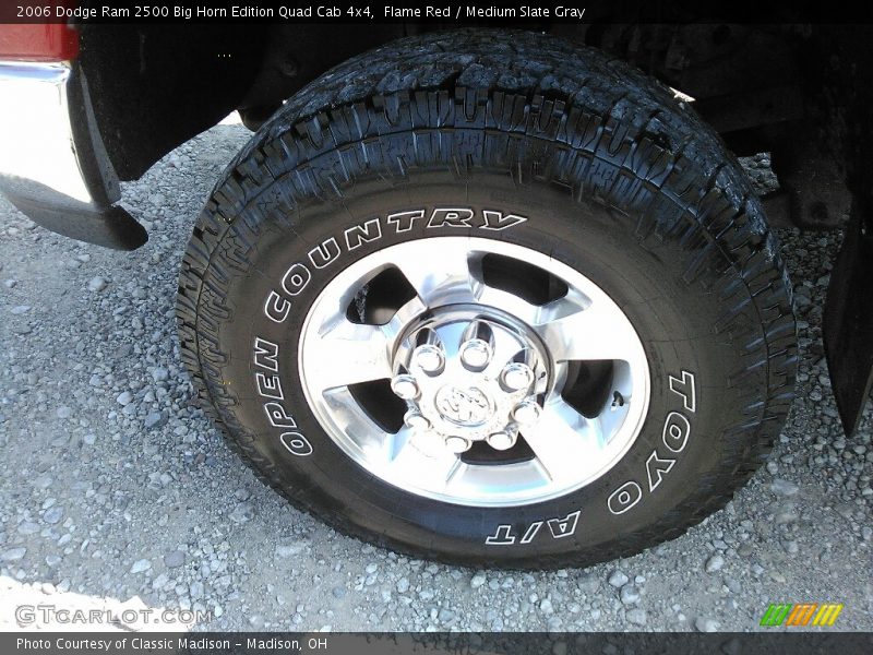 Flame Red / Medium Slate Gray 2006 Dodge Ram 2500 Big Horn Edition Quad Cab 4x4