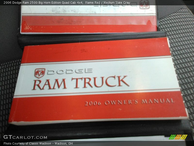 Flame Red / Medium Slate Gray 2006 Dodge Ram 2500 Big Horn Edition Quad Cab 4x4