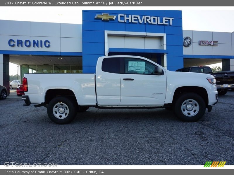 Summit White / Jet Black/­Dark Ash 2017 Chevrolet Colorado WT Extended Cab