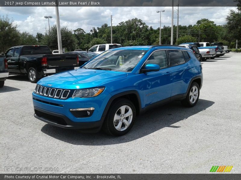 Laser Blue Pearl / Black 2017 Jeep Compass Latitude