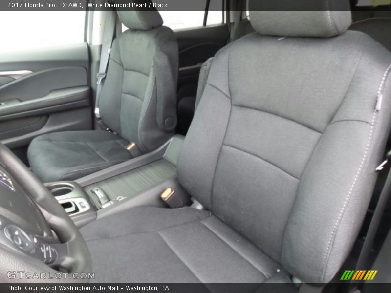 White Diamond Pearl / Black 2017 Honda Pilot EX AWD