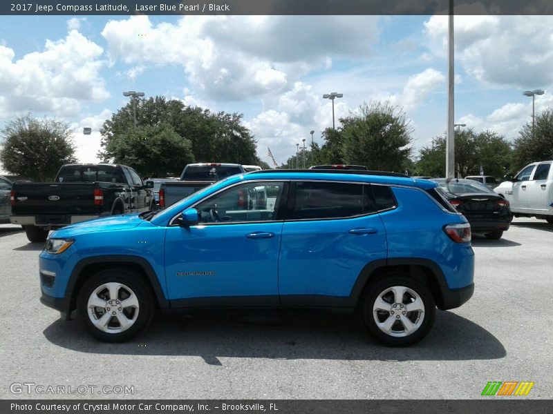Laser Blue Pearl / Black 2017 Jeep Compass Latitude