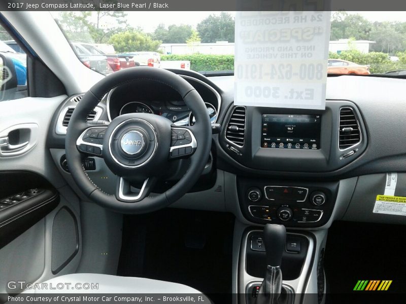 Laser Blue Pearl / Black 2017 Jeep Compass Latitude