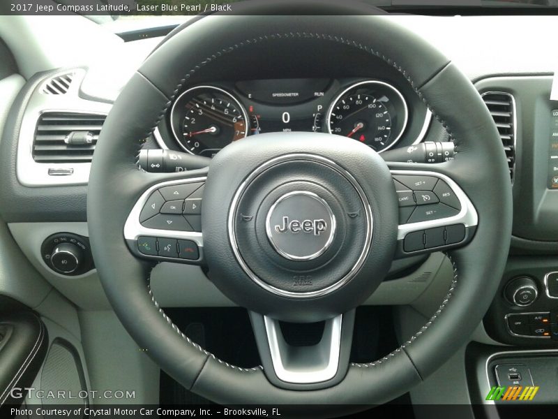 Laser Blue Pearl / Black 2017 Jeep Compass Latitude