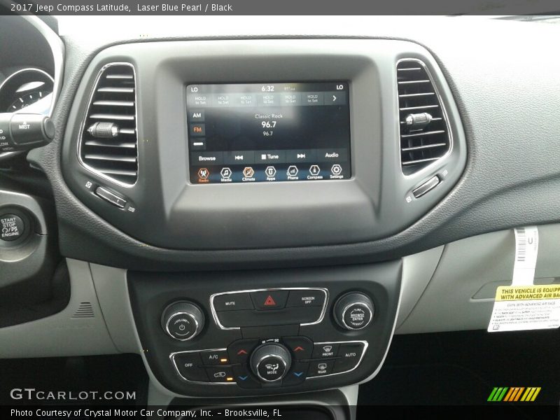 Laser Blue Pearl / Black 2017 Jeep Compass Latitude