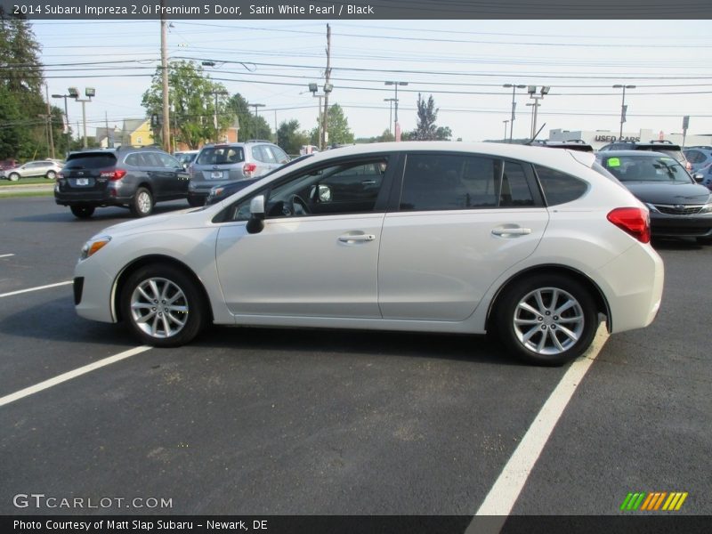 Satin White Pearl / Black 2014 Subaru Impreza 2.0i Premium 5 Door