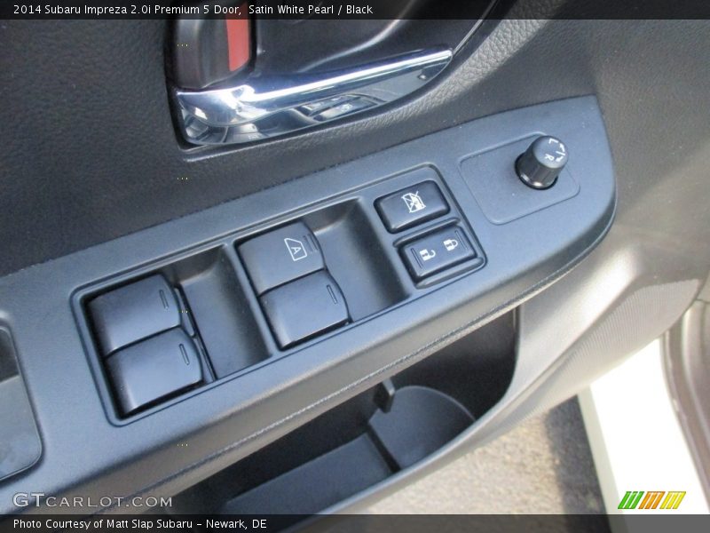 Satin White Pearl / Black 2014 Subaru Impreza 2.0i Premium 5 Door