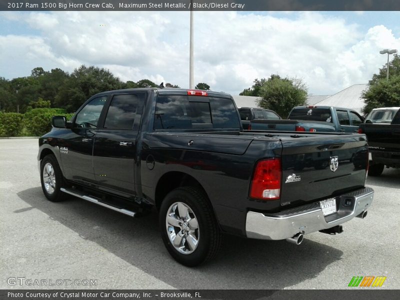 Maximum Steel Metallic / Black/Diesel Gray 2017 Ram 1500 Big Horn Crew Cab