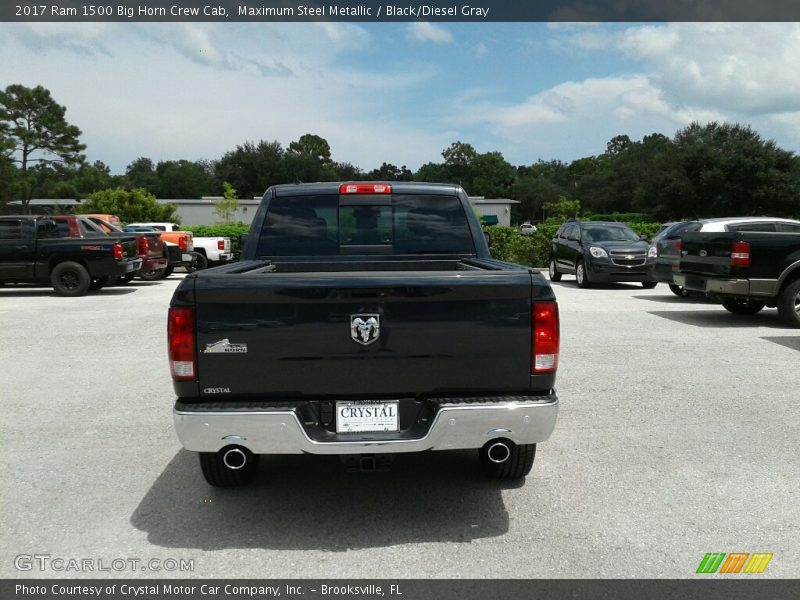 Maximum Steel Metallic / Black/Diesel Gray 2017 Ram 1500 Big Horn Crew Cab