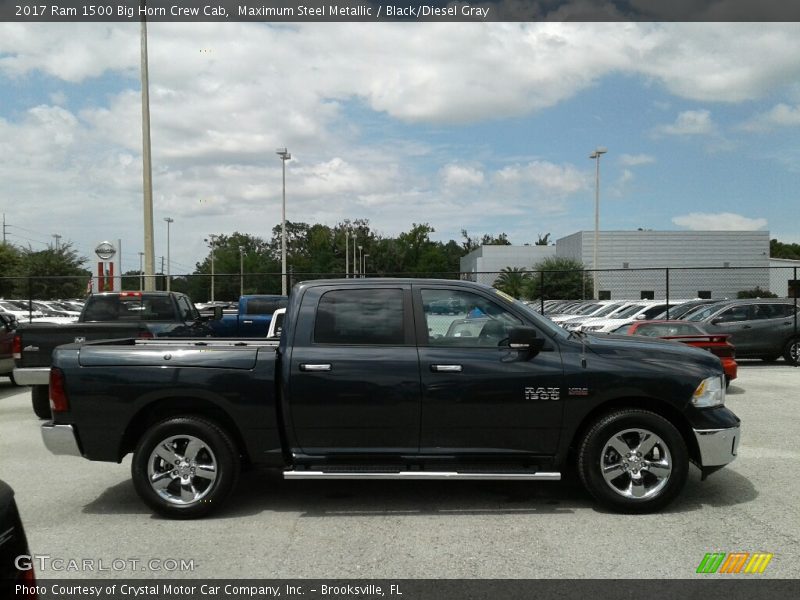 Maximum Steel Metallic / Black/Diesel Gray 2017 Ram 1500 Big Horn Crew Cab