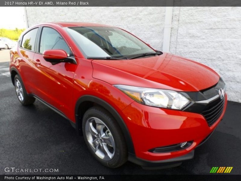 Milano Red / Black 2017 Honda HR-V EX AWD