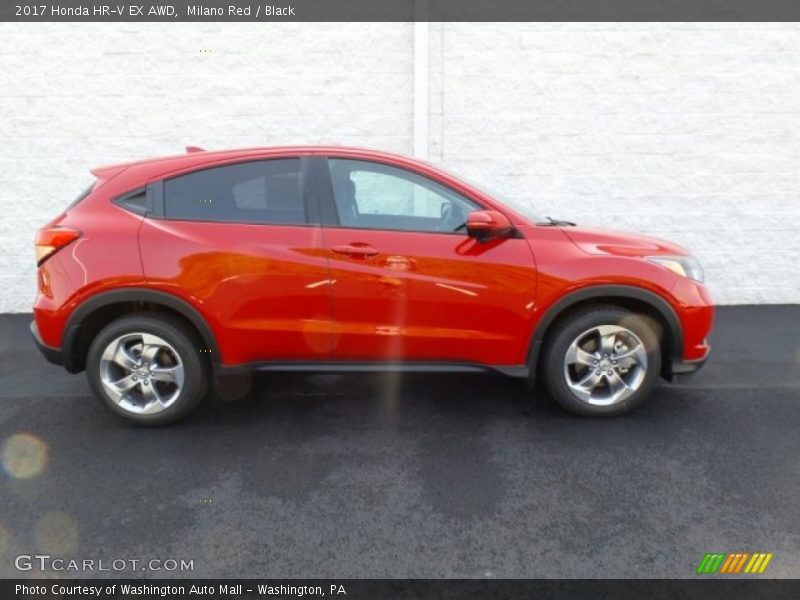 Milano Red / Black 2017 Honda HR-V EX AWD
