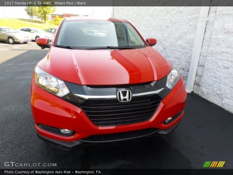 Milano Red / Black 2017 Honda HR-V EX AWD