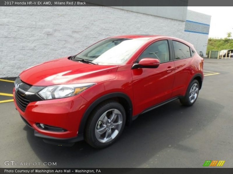 Milano Red / Black 2017 Honda HR-V EX AWD