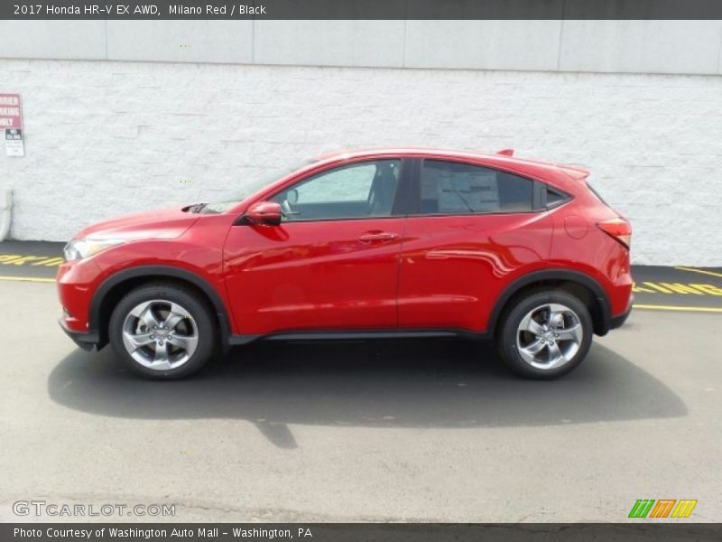 Milano Red / Black 2017 Honda HR-V EX AWD