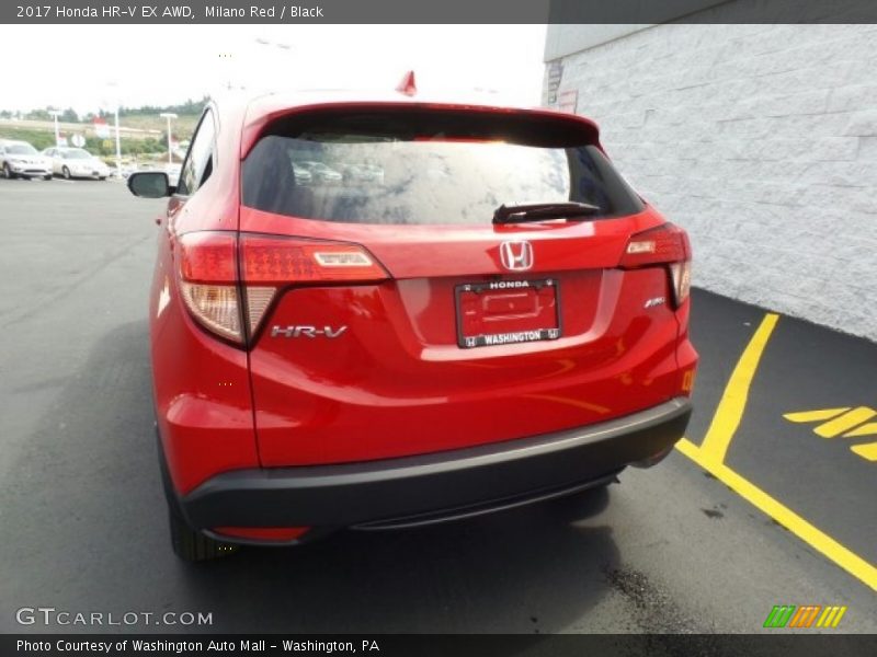 Milano Red / Black 2017 Honda HR-V EX AWD