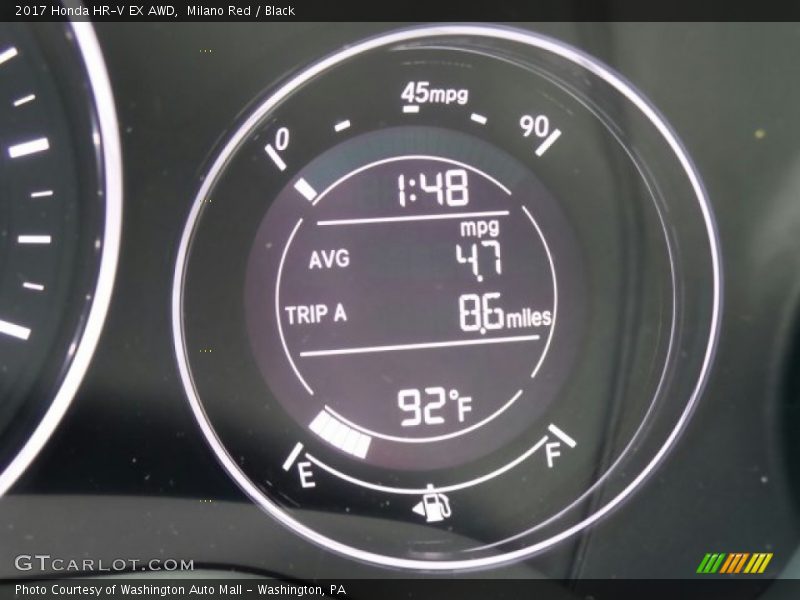 Milano Red / Black 2017 Honda HR-V EX AWD