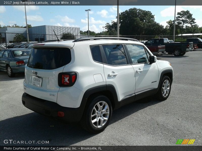 Alpine White / Black 2017 Jeep Renegade Latitude