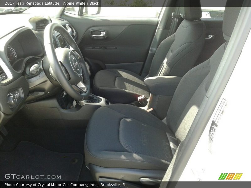 Alpine White / Black 2017 Jeep Renegade Latitude