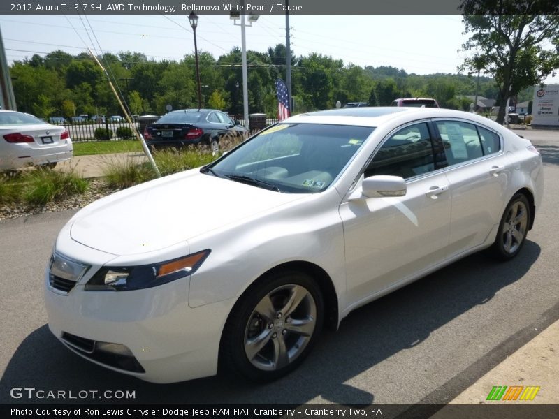 Bellanova White Pearl / Taupe 2012 Acura TL 3.7 SH-AWD Technology