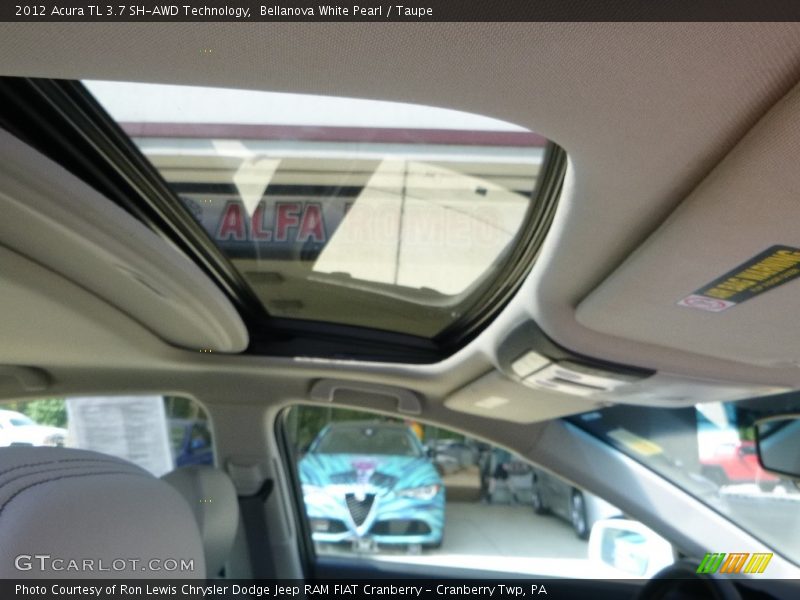 Bellanova White Pearl / Taupe 2012 Acura TL 3.7 SH-AWD Technology