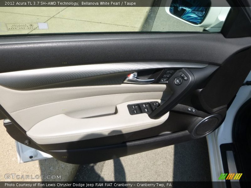 Bellanova White Pearl / Taupe 2012 Acura TL 3.7 SH-AWD Technology
