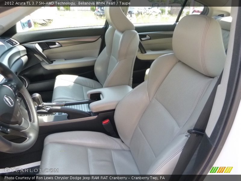 Bellanova White Pearl / Taupe 2012 Acura TL 3.7 SH-AWD Technology