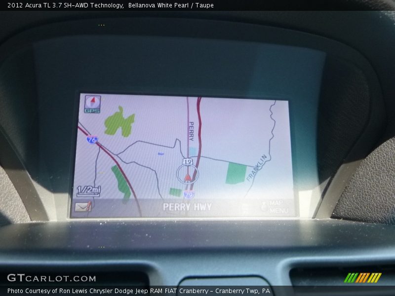 Bellanova White Pearl / Taupe 2012 Acura TL 3.7 SH-AWD Technology