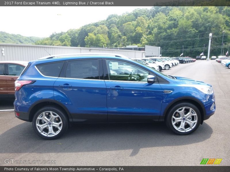 Lightning Blue / Charcoal Black 2017 Ford Escape Titanium 4WD