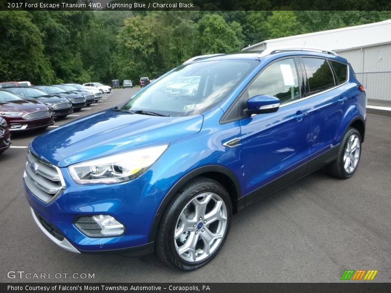 Lightning Blue / Charcoal Black 2017 Ford Escape Titanium 4WD