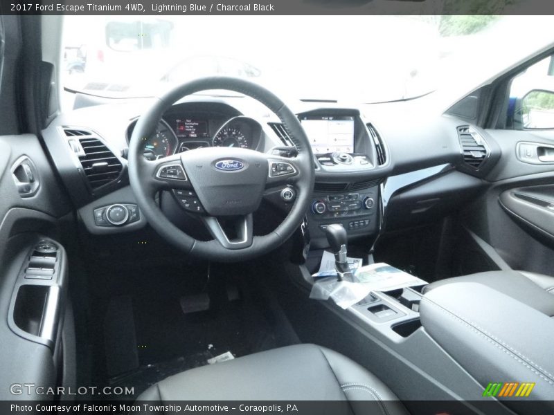 Lightning Blue / Charcoal Black 2017 Ford Escape Titanium 4WD