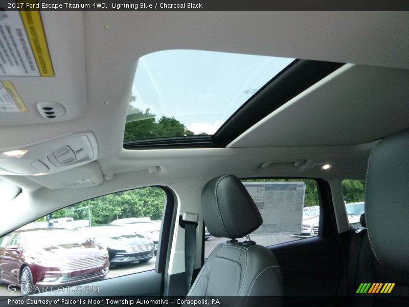 Lightning Blue / Charcoal Black 2017 Ford Escape Titanium 4WD