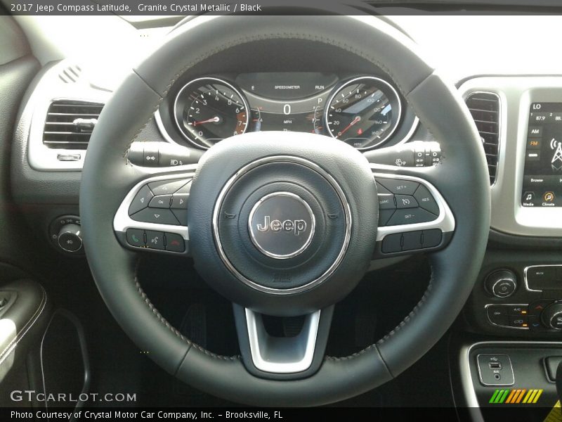 Granite Crystal Metallic / Black 2017 Jeep Compass Latitude