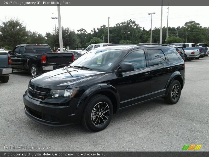 Pitch Black / Black 2017 Dodge Journey SE