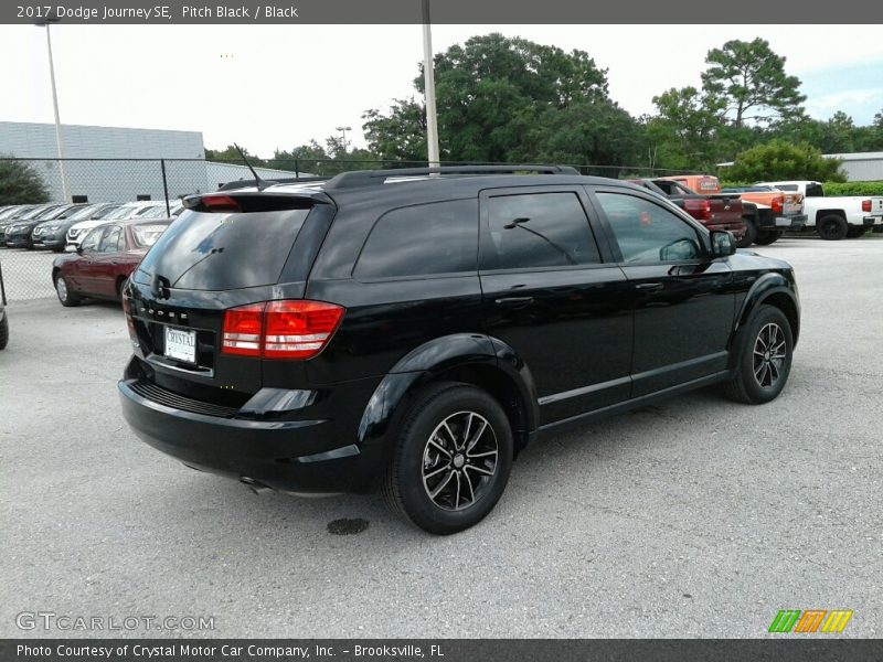 Pitch Black / Black 2017 Dodge Journey SE