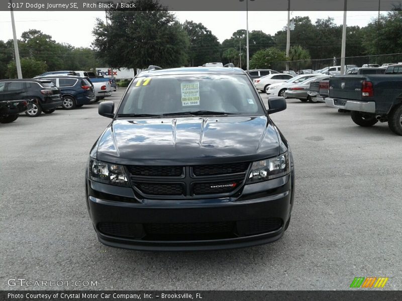 Pitch Black / Black 2017 Dodge Journey SE