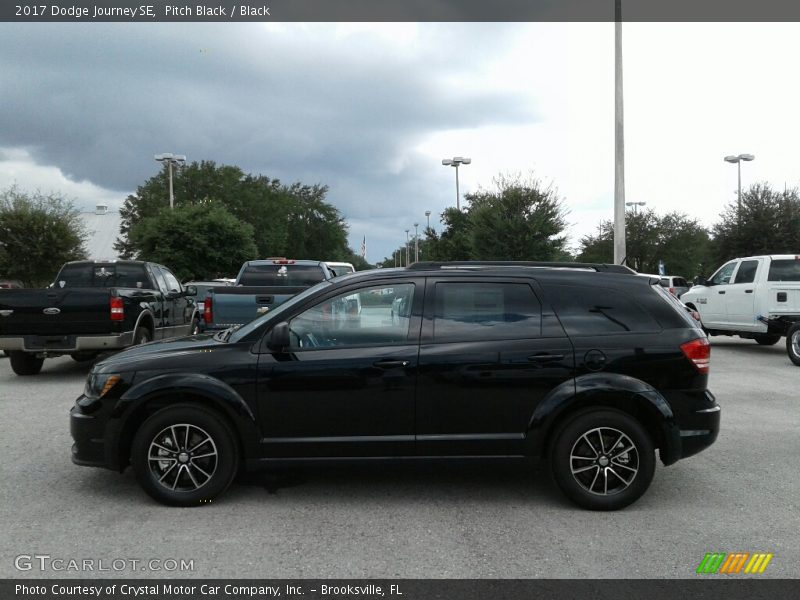 Pitch Black / Black 2017 Dodge Journey SE