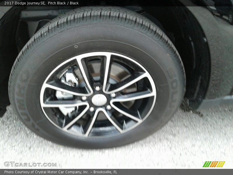 Pitch Black / Black 2017 Dodge Journey SE